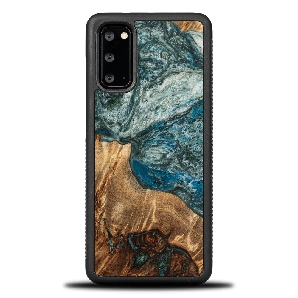 Holzhülle für Galaxy S20, Bewood Unique Planets Erde