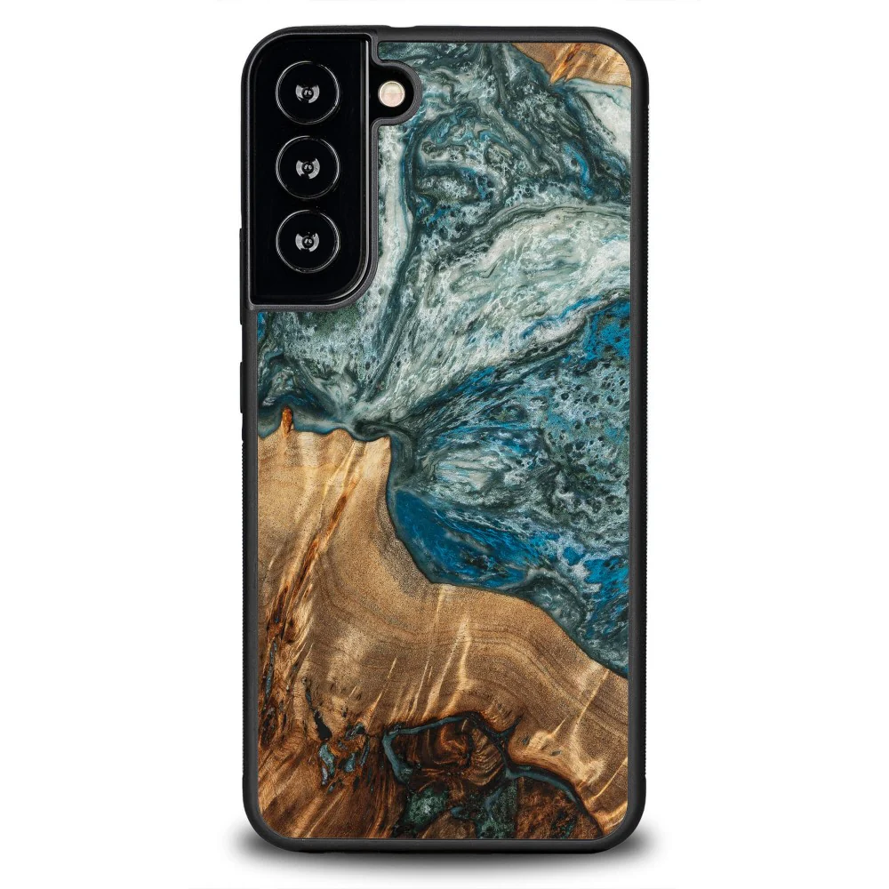 Holzhülle für Galaxy S22 Plus, Bewood Unique Planets Erde