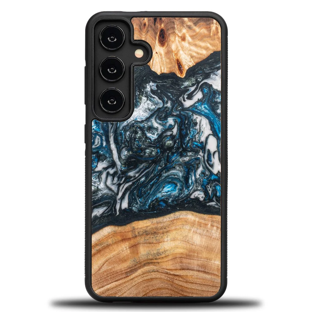 Holzhülle für Galaxy S24, Bewood Unique Planets Erde - Image 2