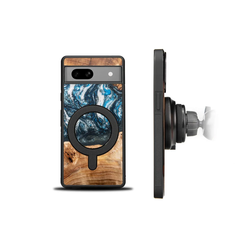 Holzhülle für Google Pixel 7A, Bewood Unique Planets Erde - Image 2
