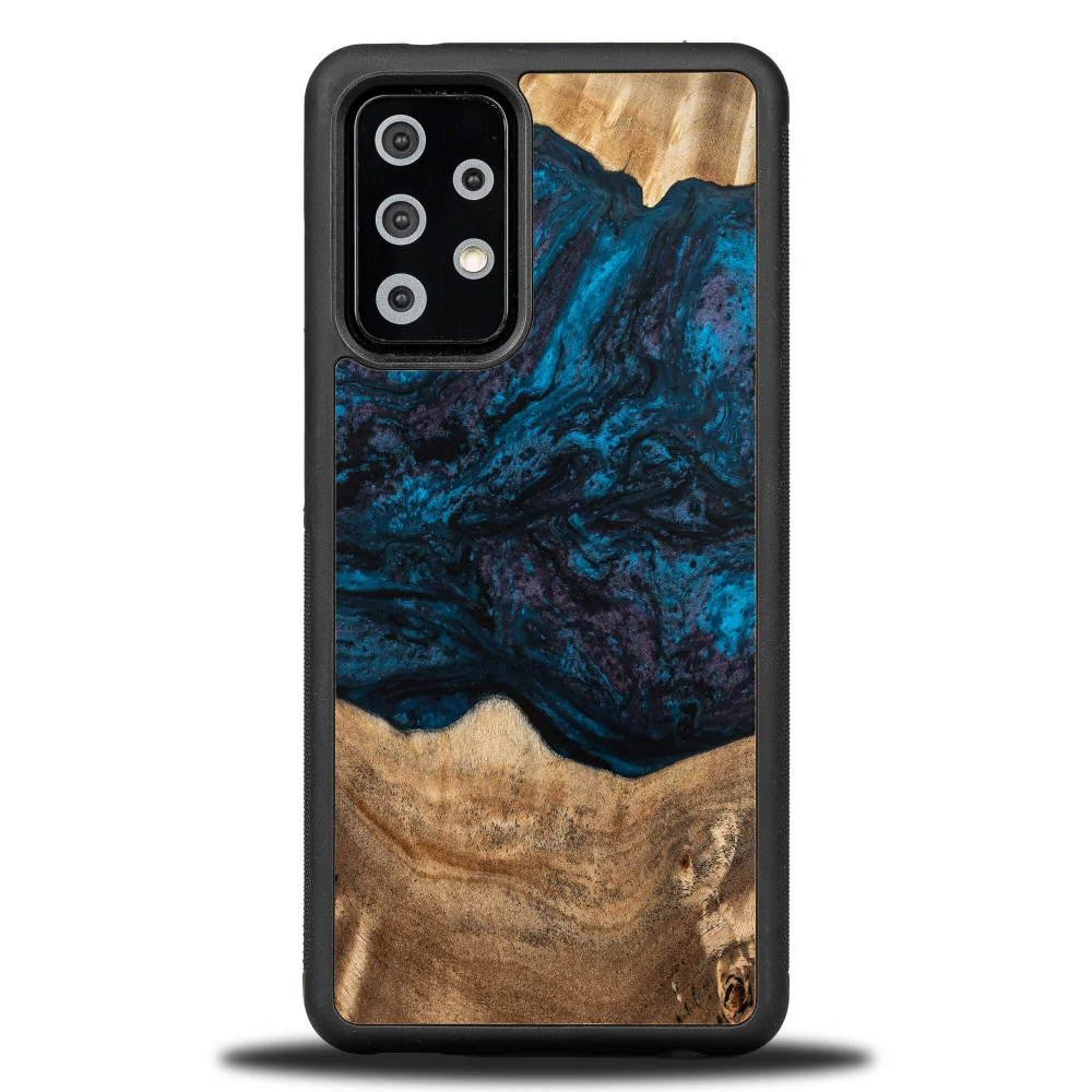 Holzhülle für Galaxy A52s / A52 5G / A52 4G, Bewood Unique Planets Neptun