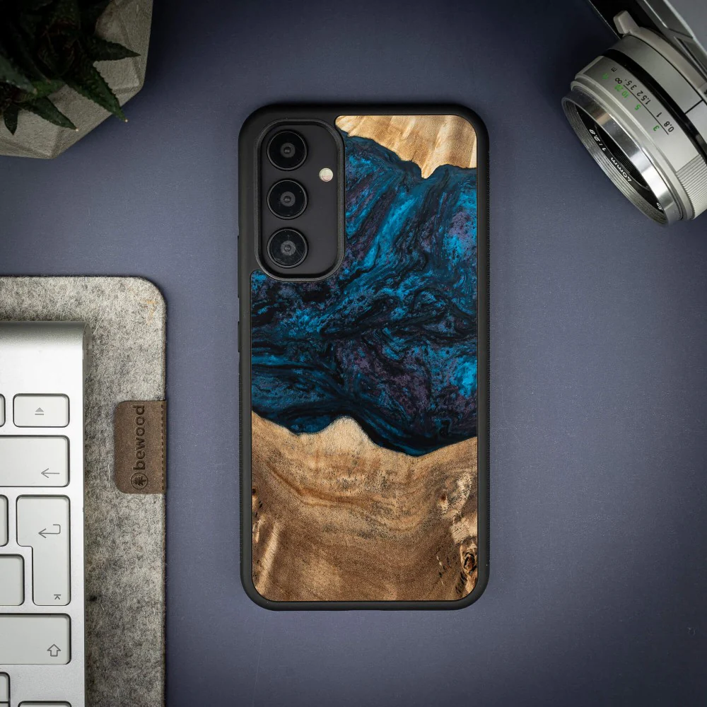 Holzhülle für Galaxy A54 5G, Bewood Unique Planets Neptun - Image 2
