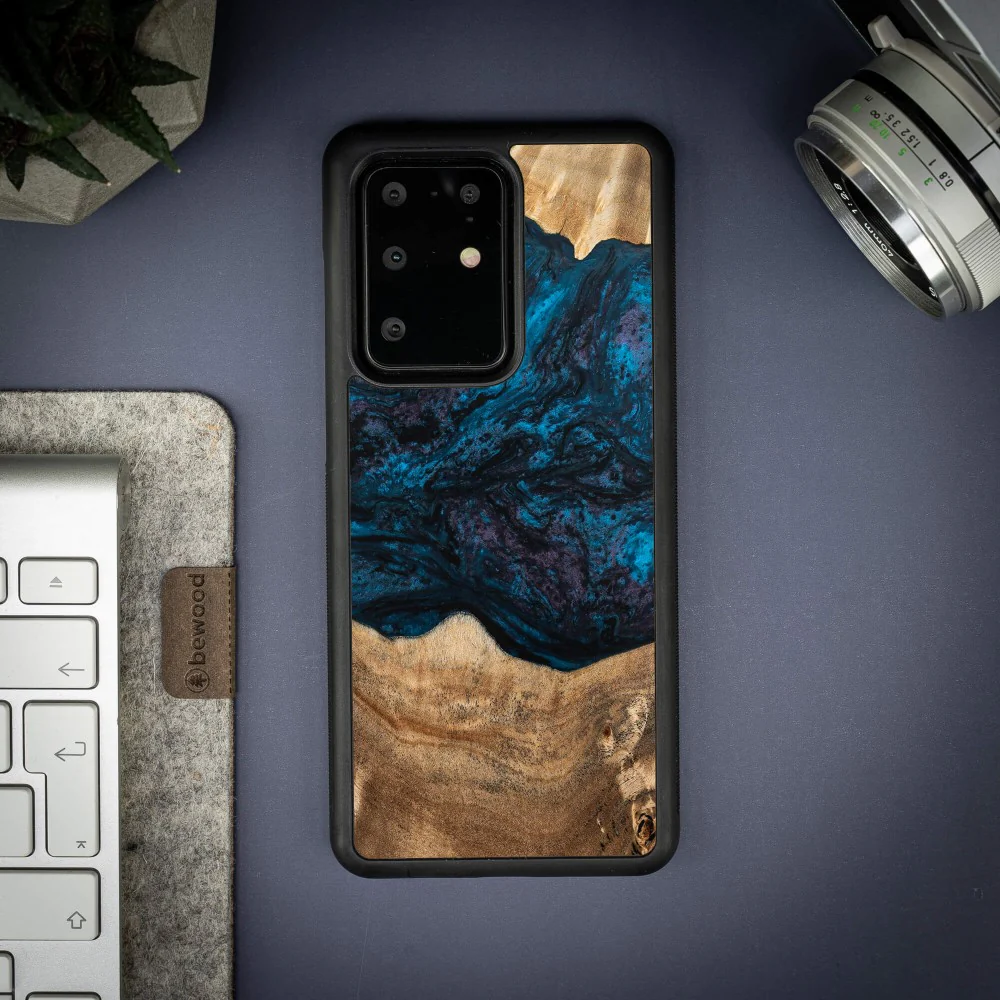 Holzhülle für Galaxy S20 Ultra, Bewood Unique Planets Neptun - Image 3