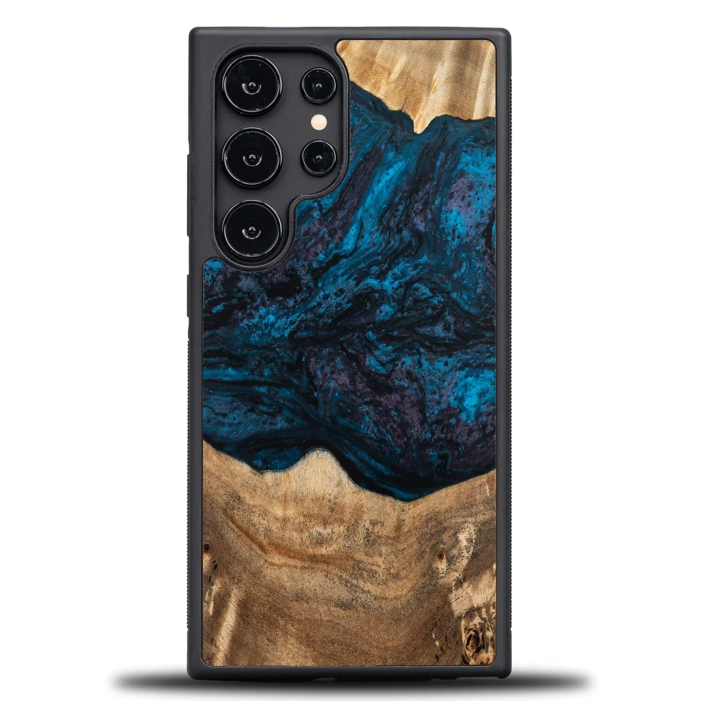 Holzhülle für Galaxy S24 Ultra, Bewood Unique Planets Neptun