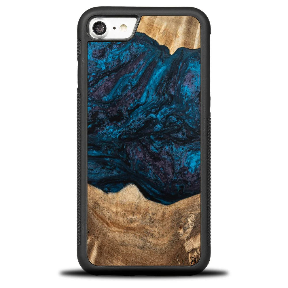 Holzhülle für iPhone SE 2022 / 2020 / 8 / 7, Bewood Unique Planets Neptun