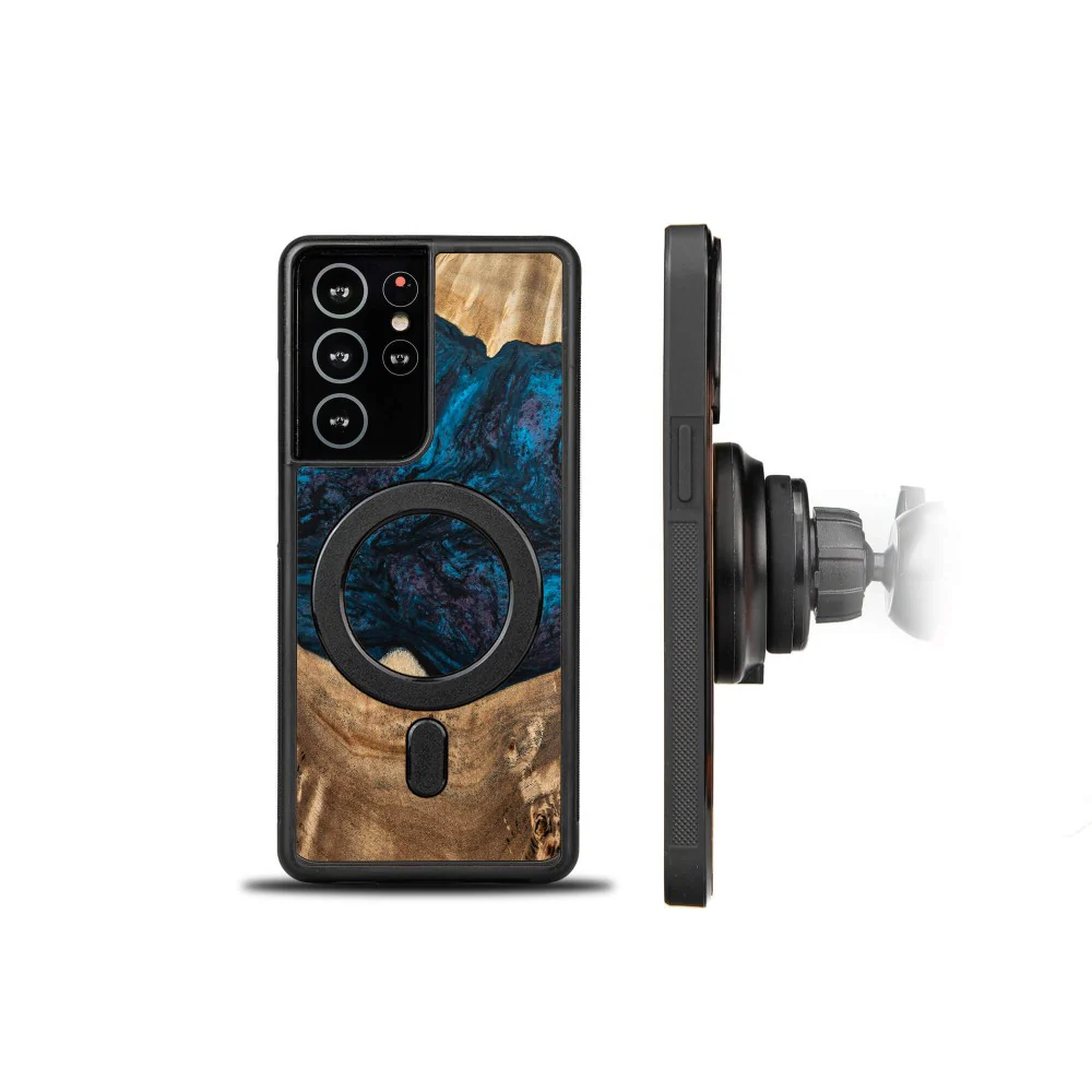 Holzhülle für Galaxy A54 5G, Bewood Unique Planets Neptun für MagSafe - Image 2