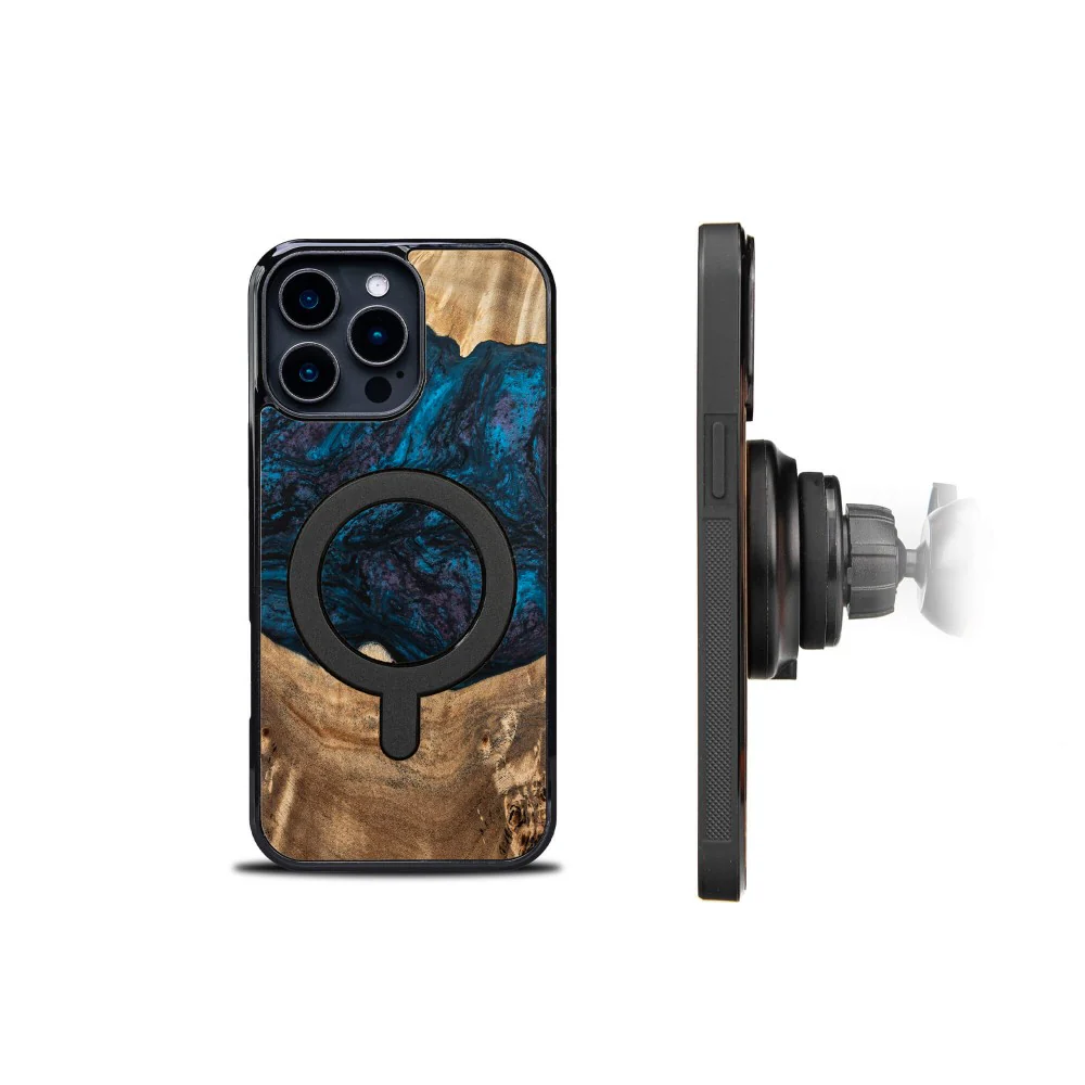 Holzhülle für iPhone 16 Pro Max, Bewood Unique Planets Neptun für MagSafe - Image 3
