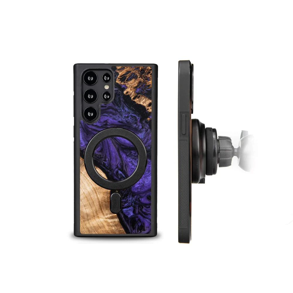 Holzhülle für Galaxy S22 Ultra, Bewood Unique Violet - Image 2