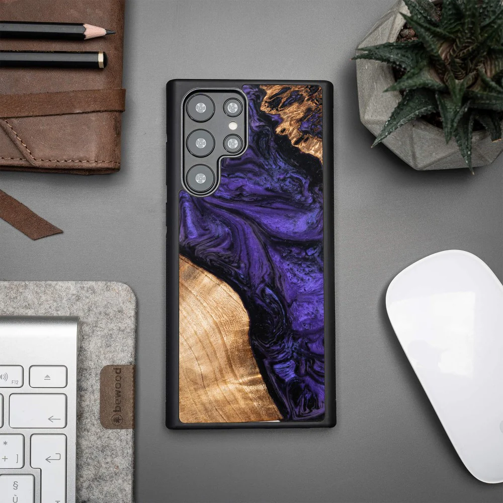 Holzhülle für Galaxy S22 Ultra, Bewood Unique Violet - Image 3