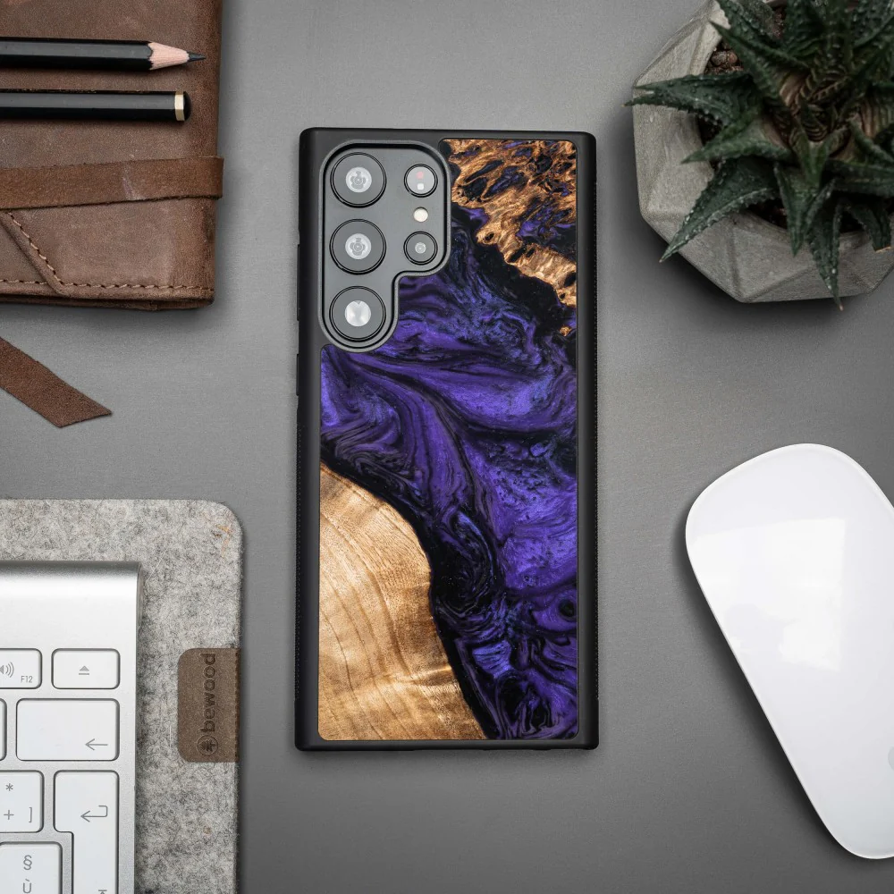 Holzhülle für Galaxy S23 Ultra, Bewood Unique Violet - Image 2