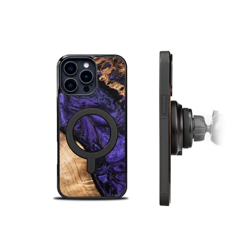 Holzhülle für iPhone 16 Pro Max, Bewood Unique Violet für MagSafe - Image 3