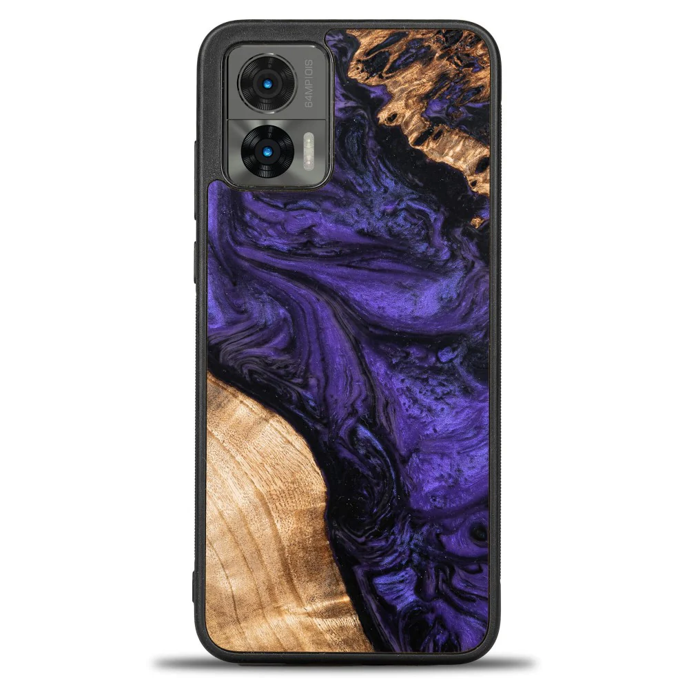Holzhülle für Motorola Edge 30 Neo, Bewood Unique Violet