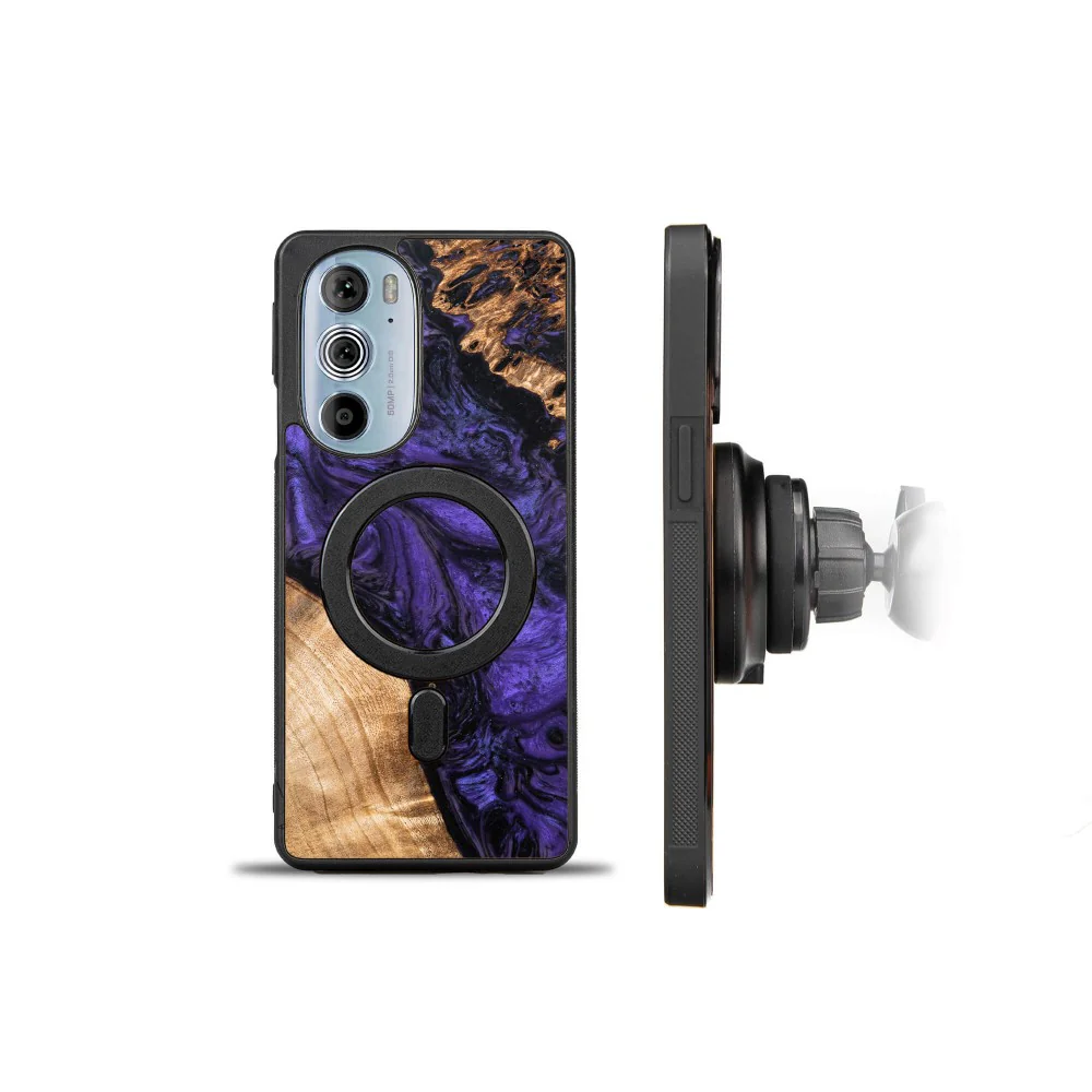 Holzhülle für Motorola Edge 30 Pro, Bewood Unique Violet - Image 2