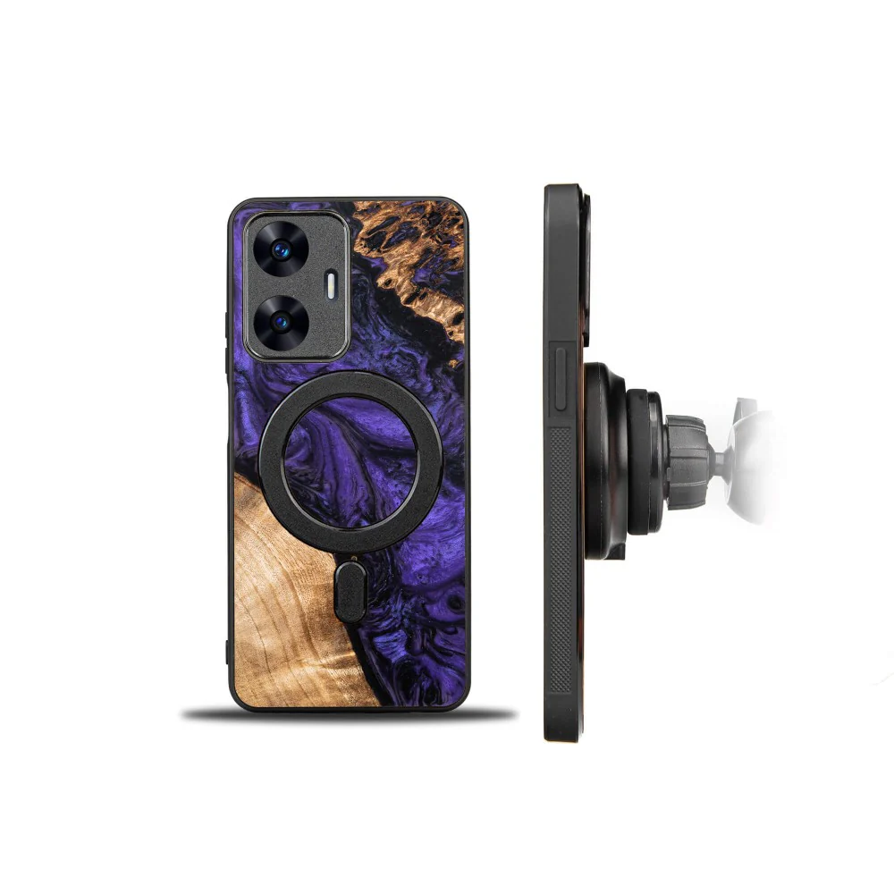 Holzhülle für Realme C55, Bewood Unique Violet - Image 2