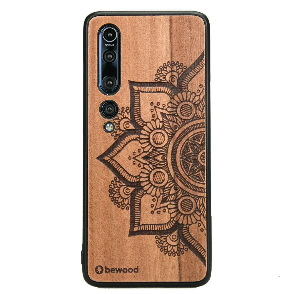 Holzhülle für Xiaomi Mi 10 Pro, Bewood Apfelbaum Mandala