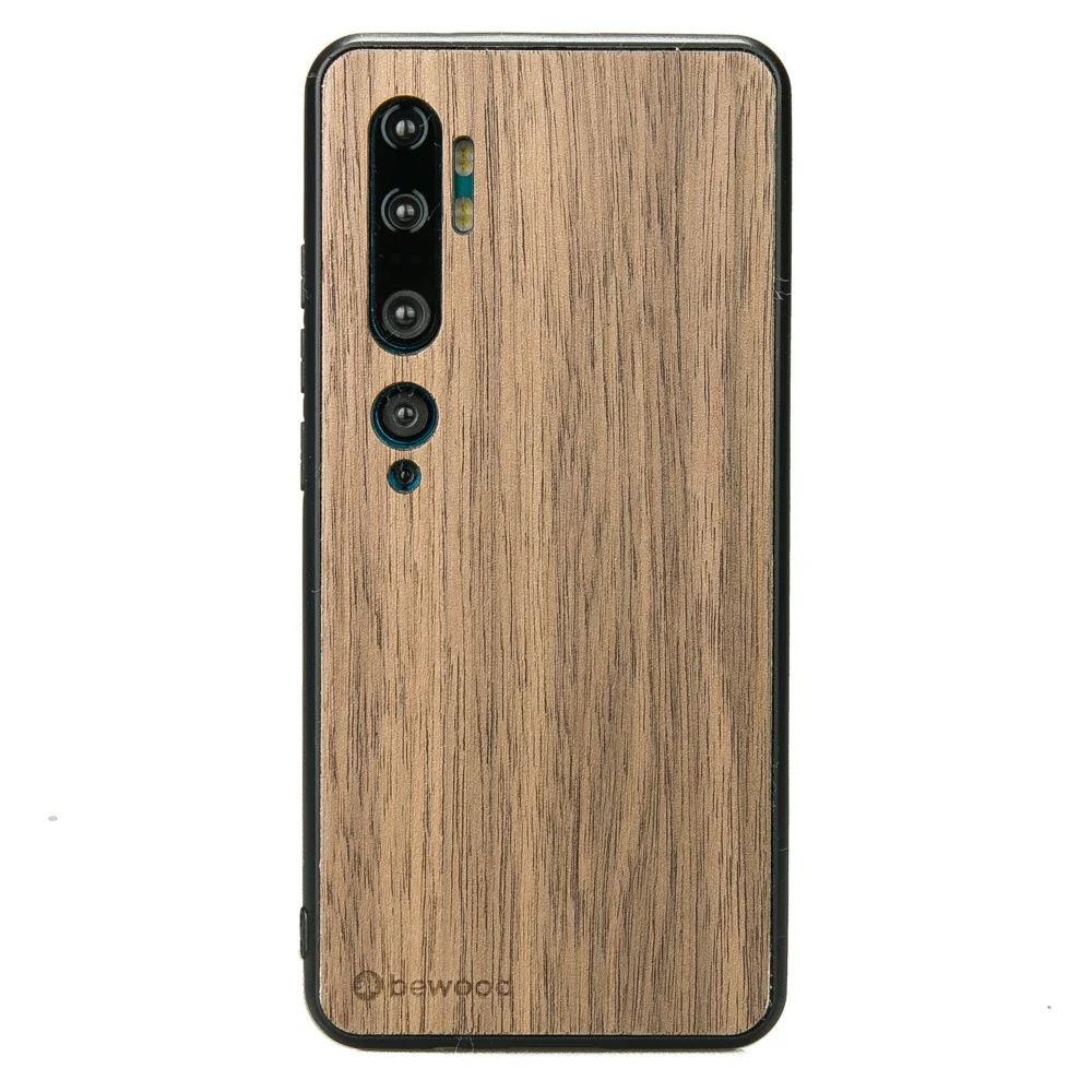 Holzhülle für Xiaomi Mi Note 10 / 10 Pro, Bewood Amerikanischer Nussbaum