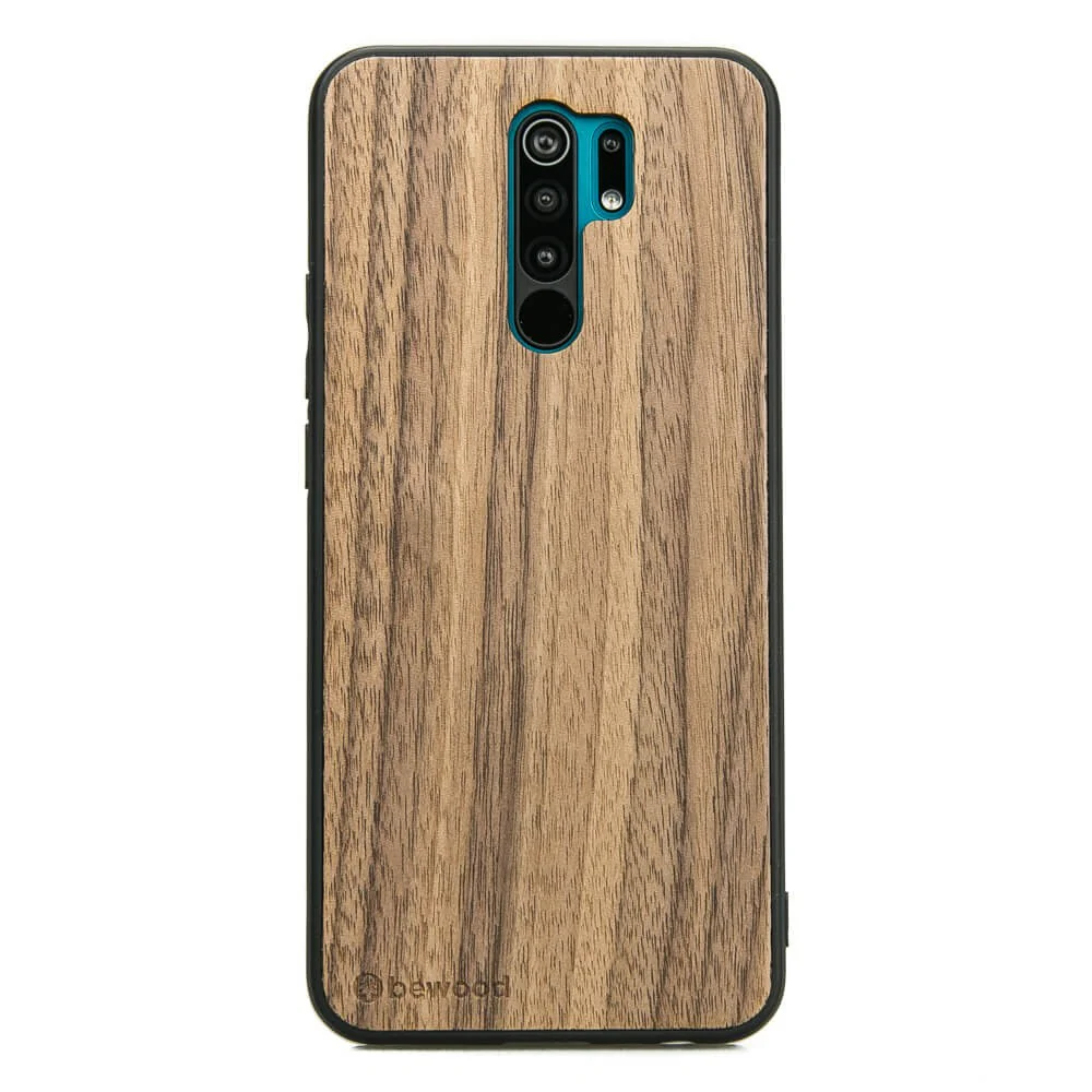 Holzhülle für Xiaomi Redmi 9, Bewood Amerikanischer Nussbaum