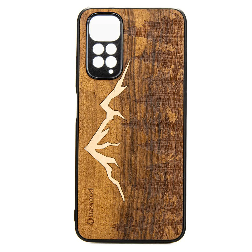 Holzhülle für Xiaomi Redmi Note 11 / 11S 4G, Bewood Imbuia-Gebirge