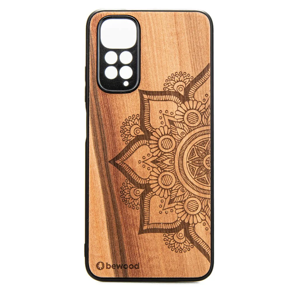 Holzhülle für Xiaomi Redmi Note 11 / 11S 4G, Bewood Apfelbaum Mandala