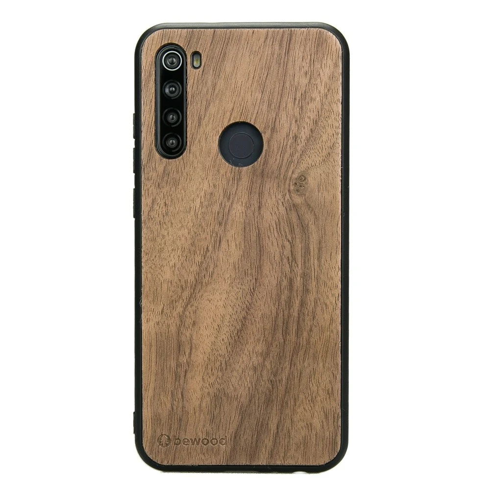 Holzhülle für Xiaomi Redmi Note 8T, Bewood Amerikanischer Nussbaum