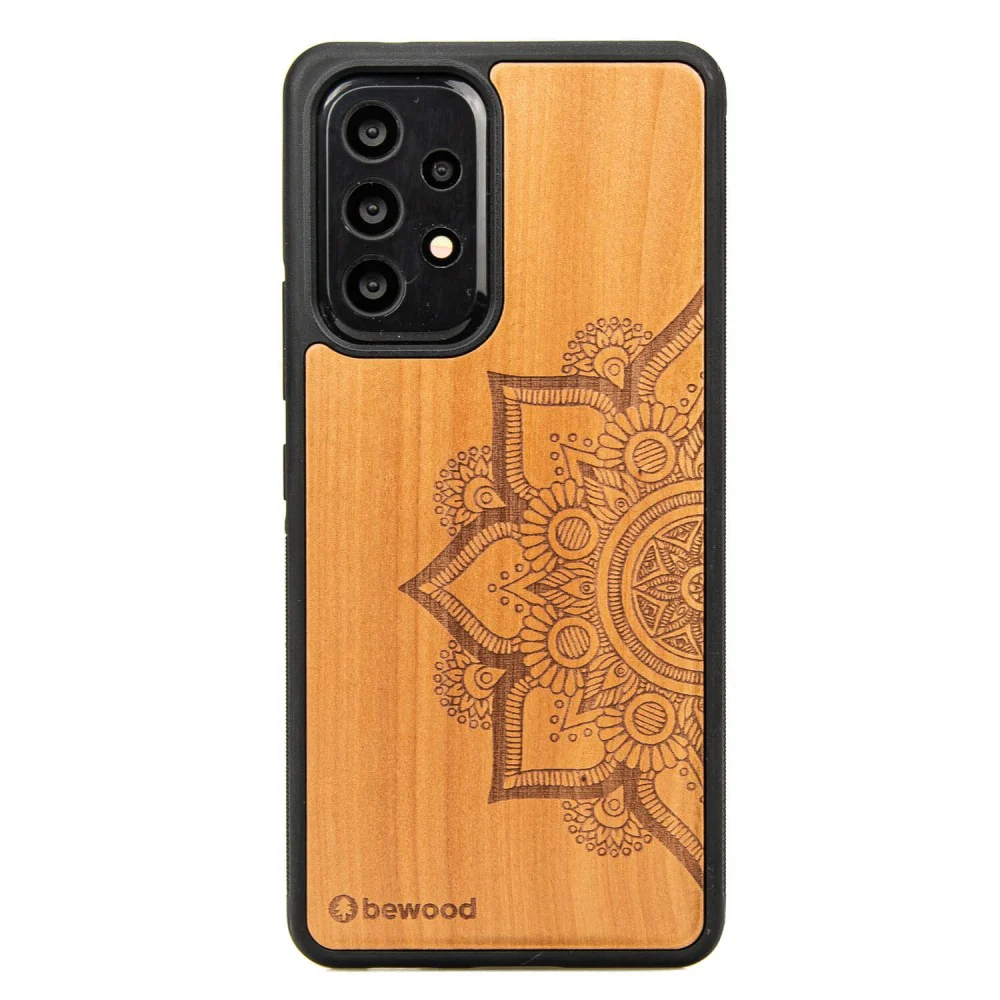 Holzhülle für Galaxy A33 5G, Bewood Apfelbaum Mandala