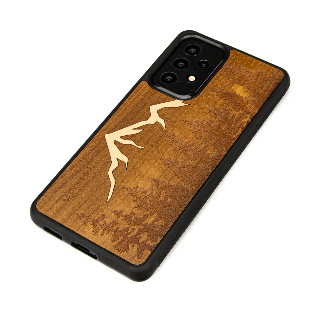 Holzhülle für Galaxy A33 5G, Bewood Imbuia-Gebirge - Image 2