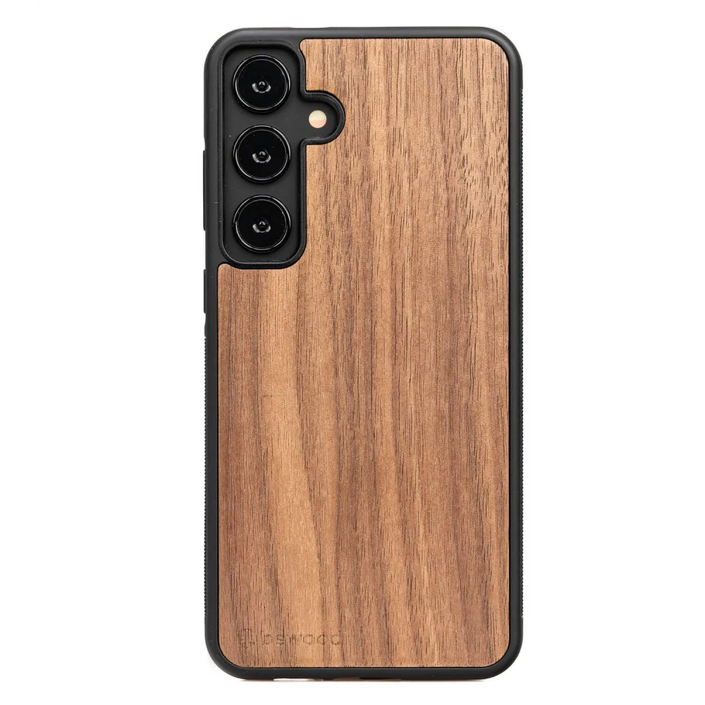 Holzhülle für Galaxy A35 5G, Bewood Amerikanischer Nussbaum