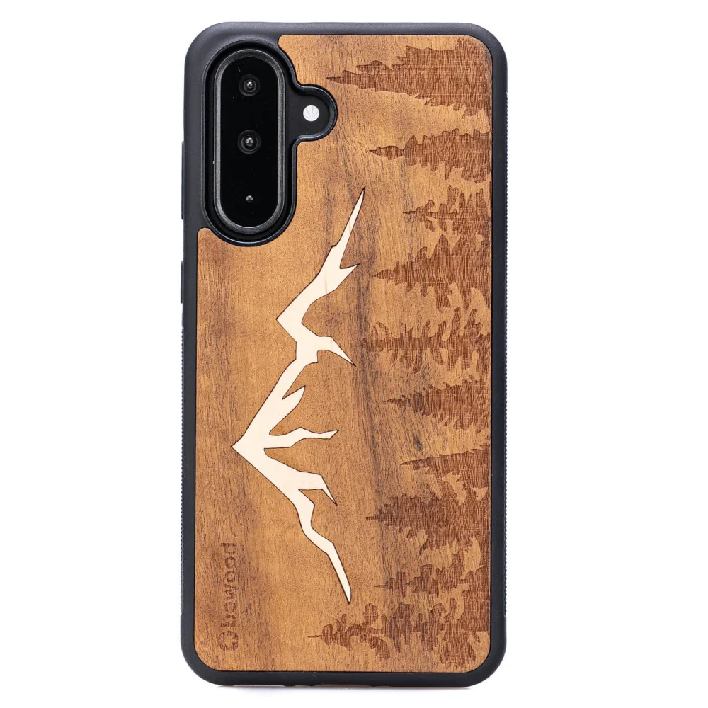 Holzhülle für Galaxy A36 5G, Bewood Imbuia-Gebirge
