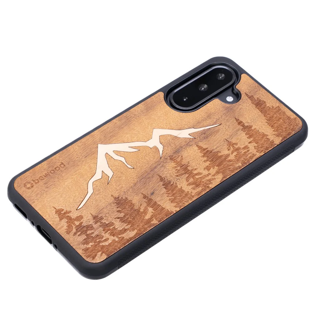 Holzhülle für Galaxy A36 5G, Bewood Imbuia-Gebirge - Image 3