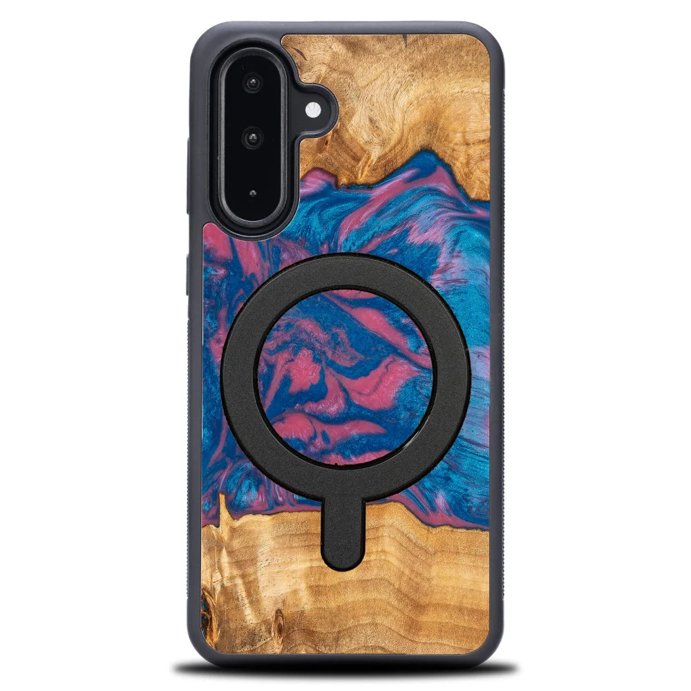 Holzhülle für Galaxy A36 5G, Bewood Unique Neons Vegas für MagSafe