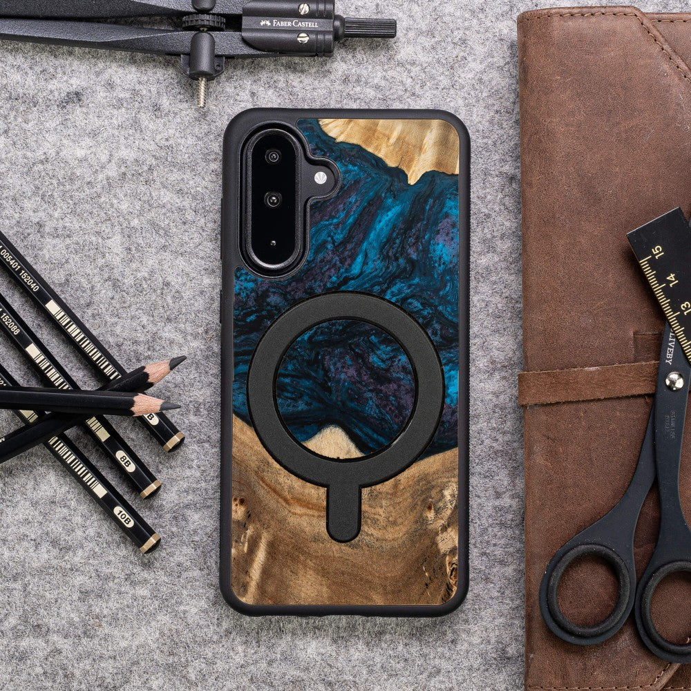 Holzhülle für Galaxy A36 5G, Bewood Unique Planets Neptun für MagSafe - Image 3