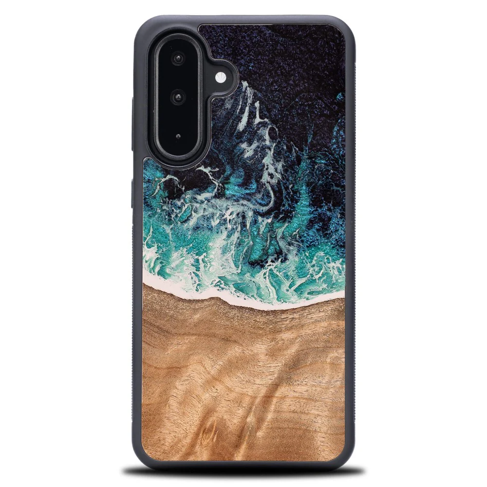Holzhülle für Galaxy A56 5G, Bewood Unique Dream Island, Blau-Braun - Image 10