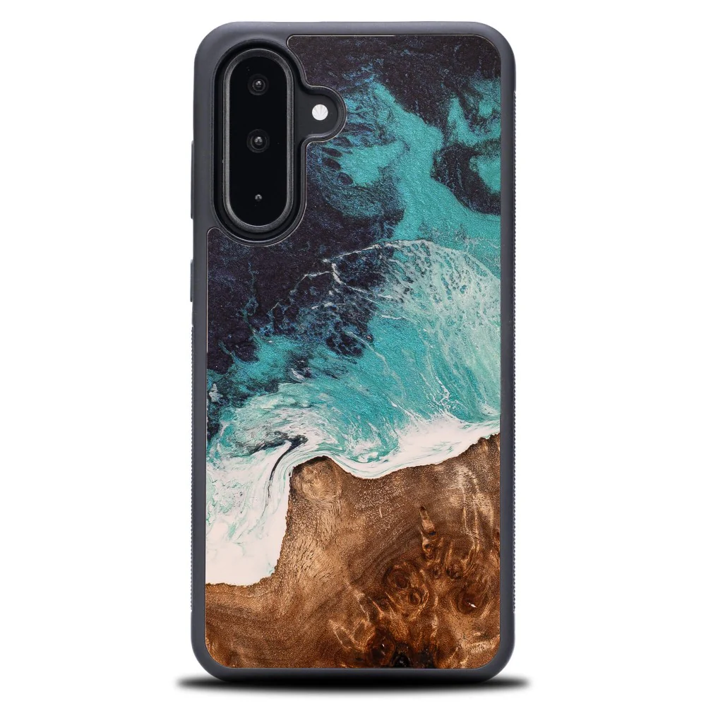 Holzhülle für Galaxy A56 5G, Bewood Unique Dream Island, Blau-Braun - Image 6