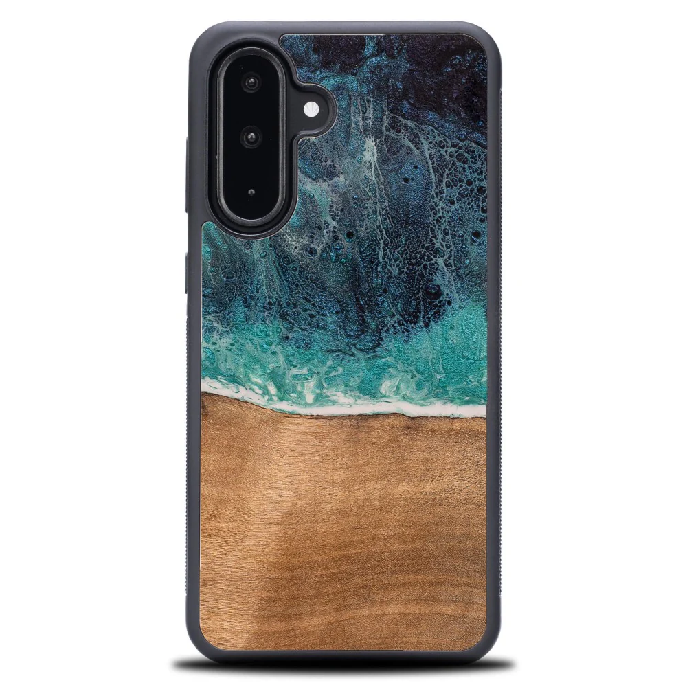 Holzhülle für Galaxy A56 5G, Bewood Unique Dream Island, Blau-Braun - Image 8