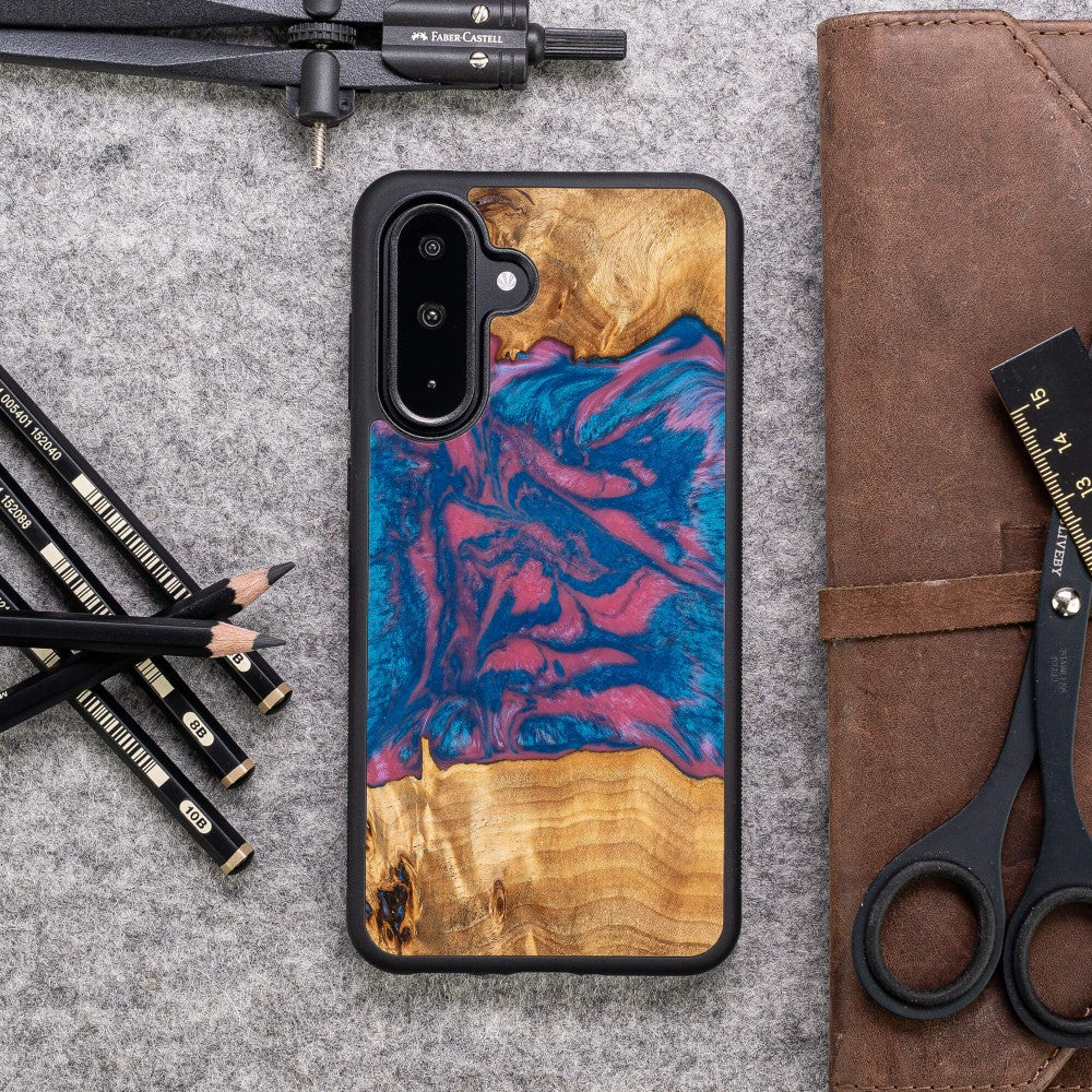Holzhülle für Galaxy A56 5G, Bewood Unique Neons Vegas - Image 2