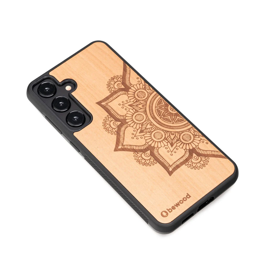 Holzhülle für Galaxy S24 FE, Bewood Apfelbaum Mandala - Image 3