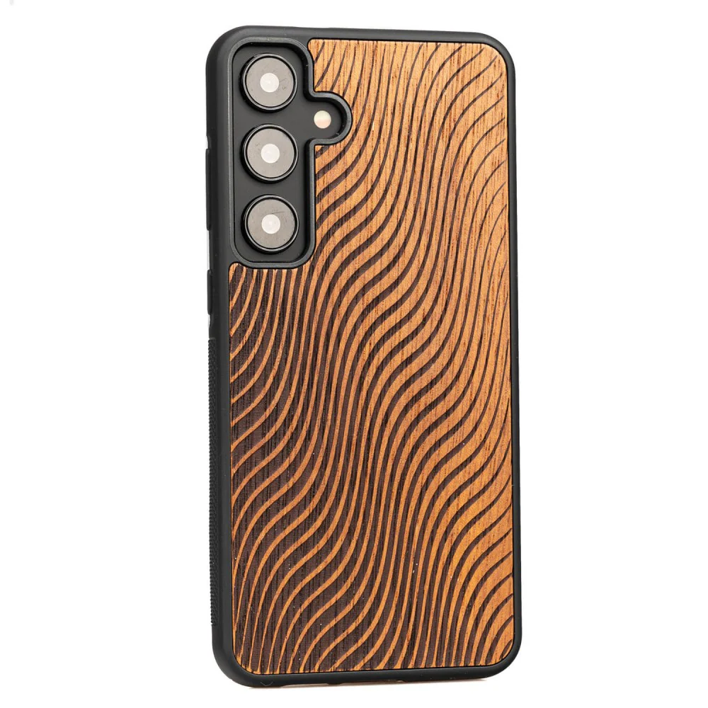 Holzhülle für Galaxy S24 FE, Bewood Merbauwellen - Image 2