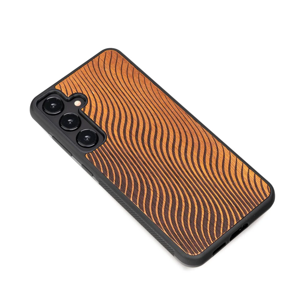 Holzhülle für Galaxy S24 FE, Bewood Merbauwellen - Image 3