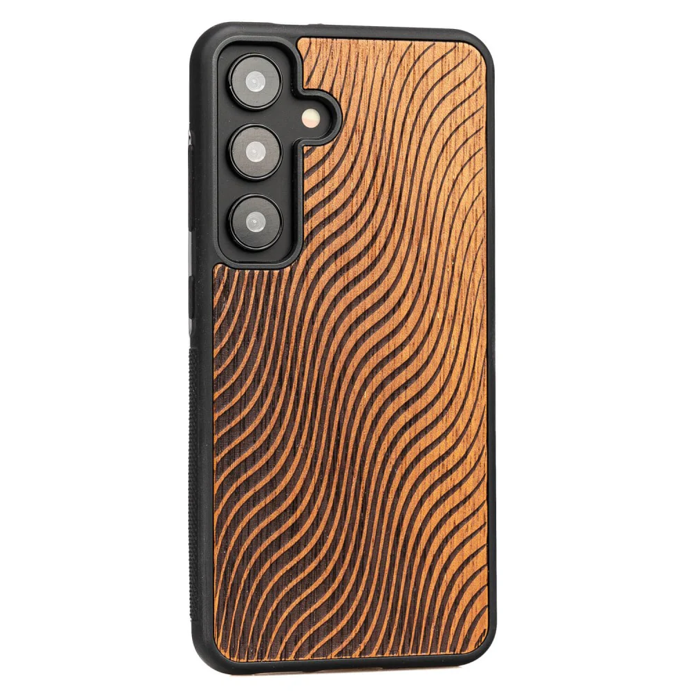 Holzhülle für Galaxy S25, Bewood Merbauwellen - Image 2