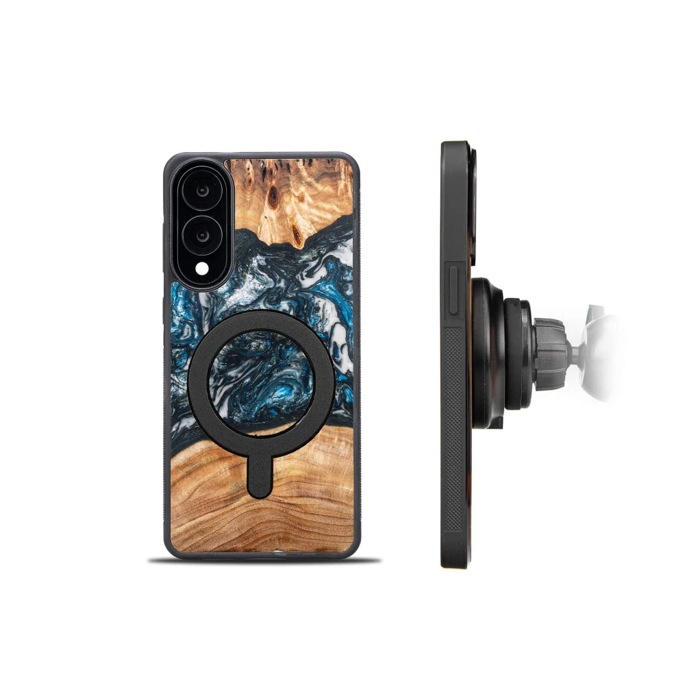 Holzhülle für Galaxy S25 Edge, Bewood Unique Planets Erde für MagSafe - Image 3