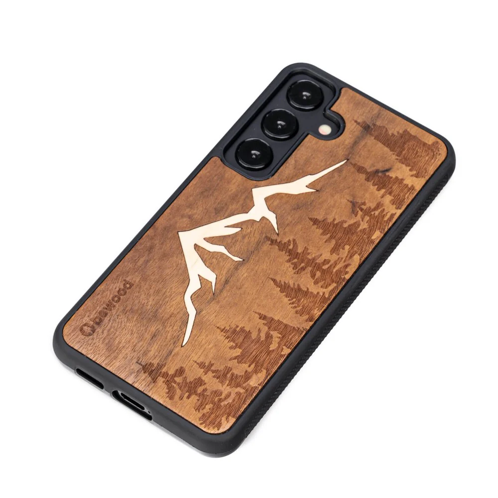 Holzhülle für Galaxy S25 FE, Bewood Imbuia-Gebirge - Image 3