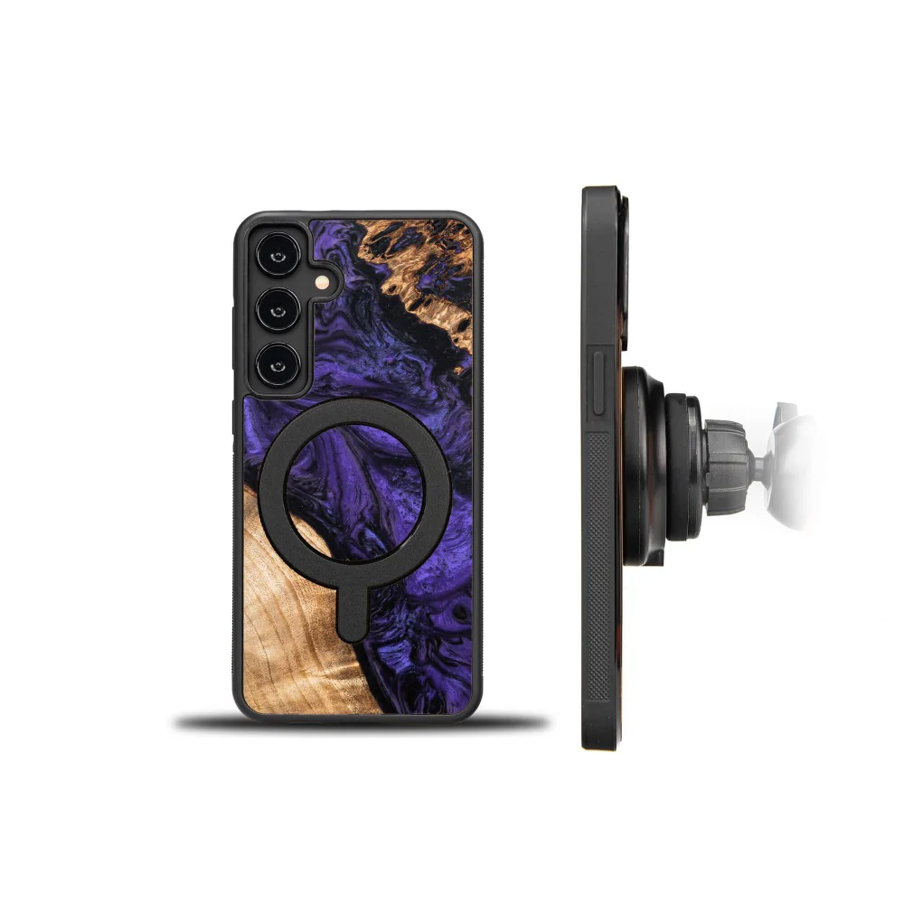 Holzhülle für Galaxy S25 Plus, Bewood Unique Violet für MagSafe - Image 2