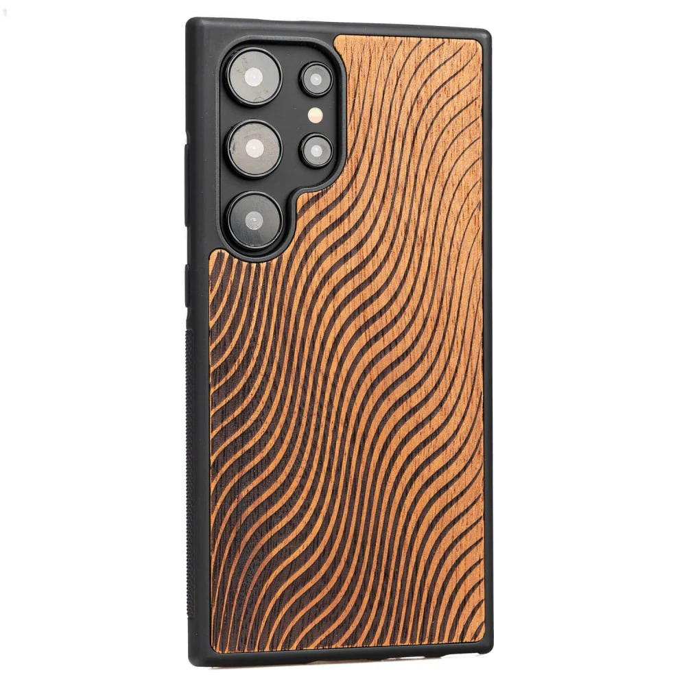 Holzhülle für Galaxy S25 Ultra, Bewood Merbauwellen - Image 2