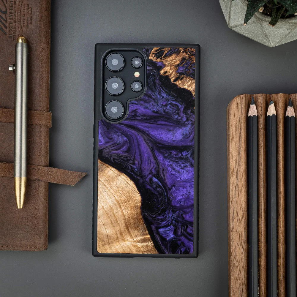 Holzhülle für Galaxy S25 Ultra, Bewood Unique Violet - Image 2