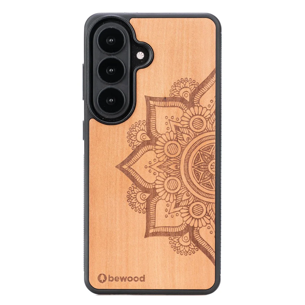 Holzhülle für Galaxy S26, Bewood Apfelbaum Mandala