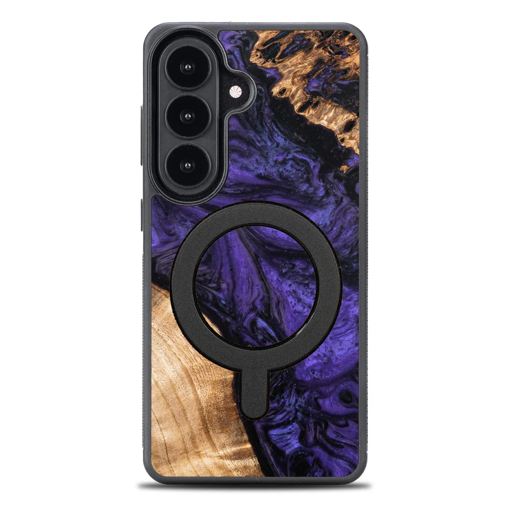 Holzhülle für Galaxy S26, Bewood Unique Violet für MagSafe