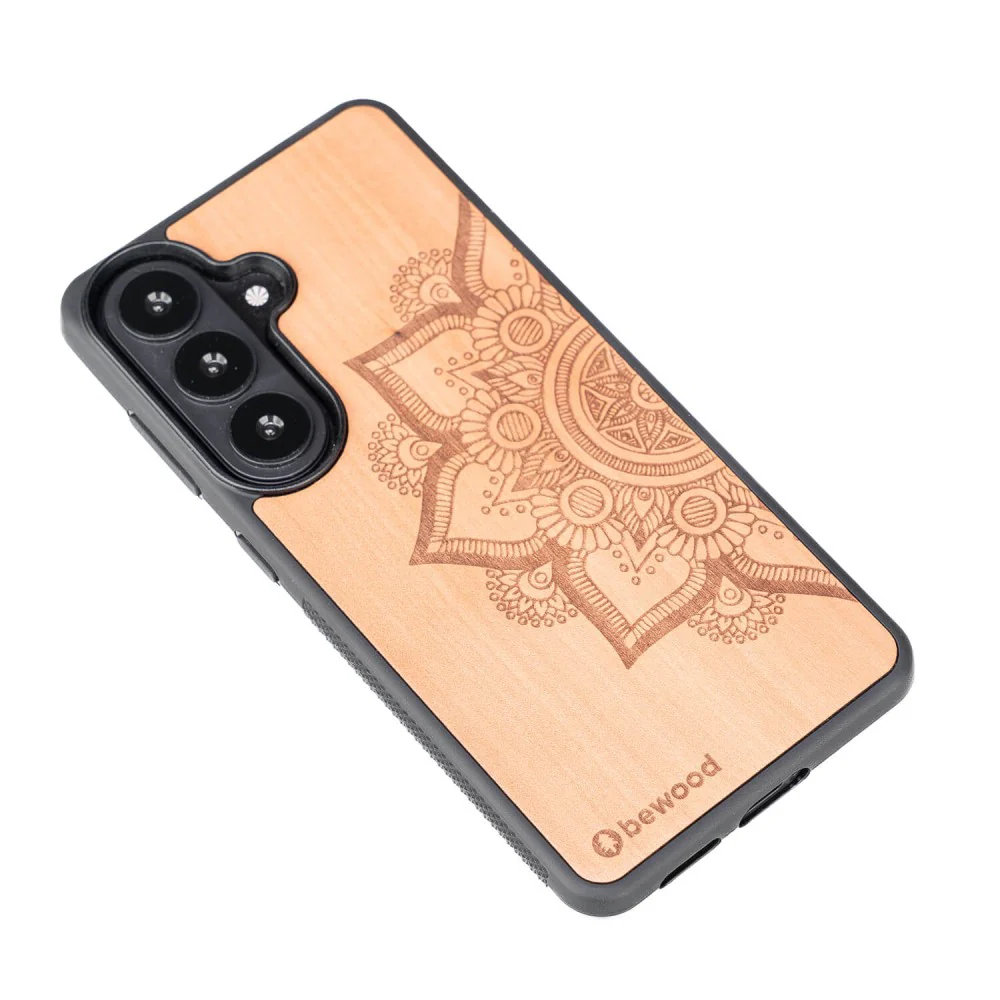 Holzhülle für Galaxy S26 Plus, Bewood Apfelbaum Mandala - Image 3