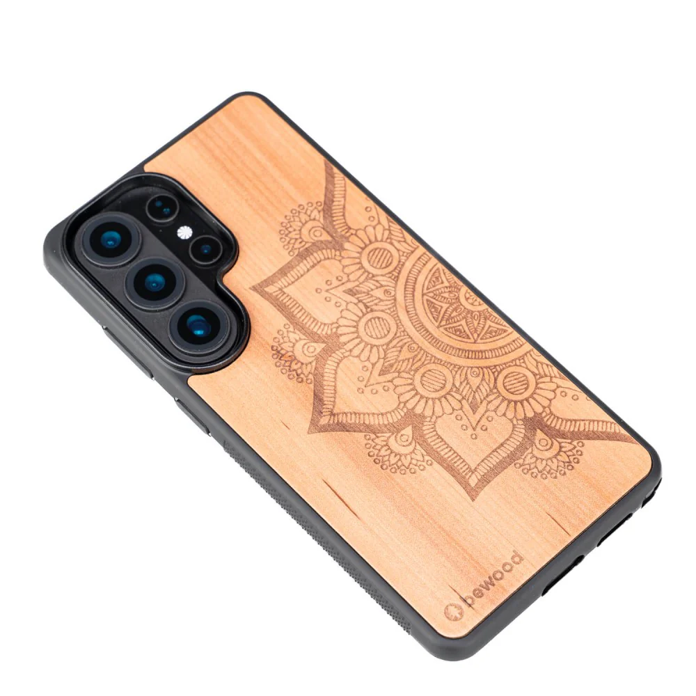 Holzhülle für Galaxy S26 Ultra, Bewood Apfelbaum Mandala - Image 3