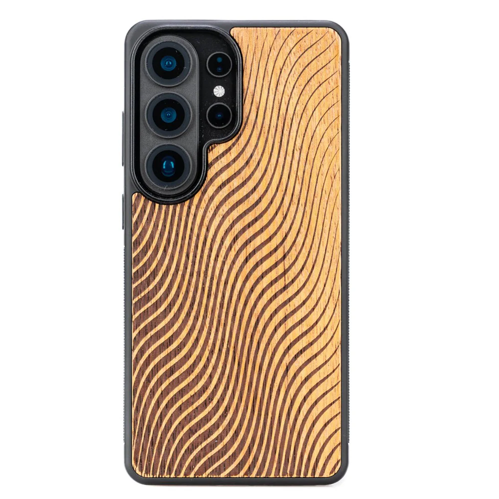 Holzhülle für Galaxy S26 Ultra, Bewood Merbauwellen