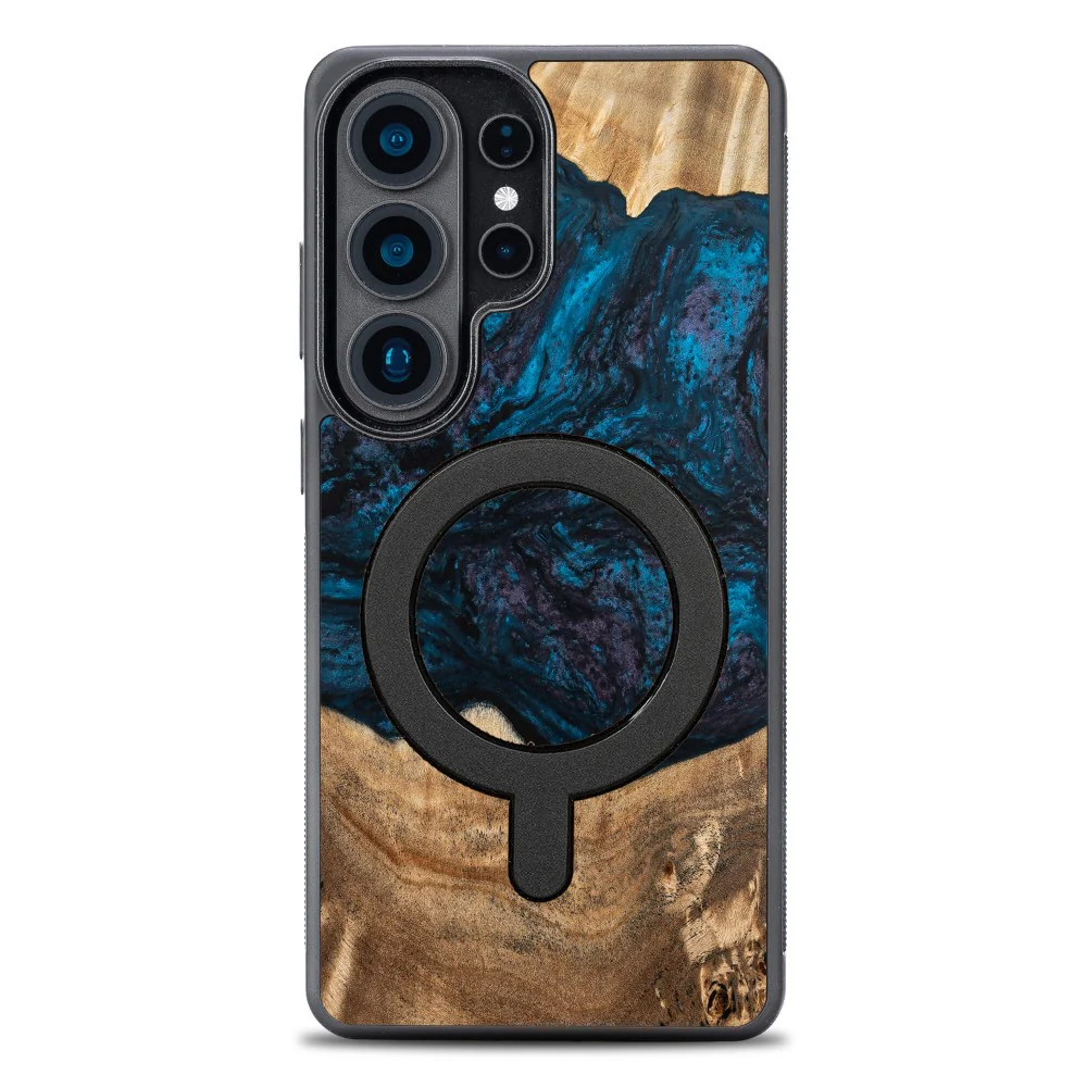 Holzhülle für Galaxy S26 Ultra, Bewood Unique Planets Neptun für MagSafe